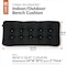 Classic Accessories Indoor/Outdoor Bench Cushion, 54 x 18 x 5", Black 62-197-010401-EC - alternate 6